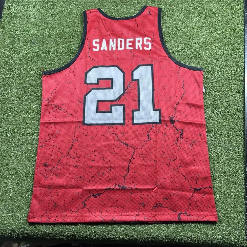 Men's Atlanta Falcons Deion Sanders Mitchell & Ness Red 1989 Tank Top L